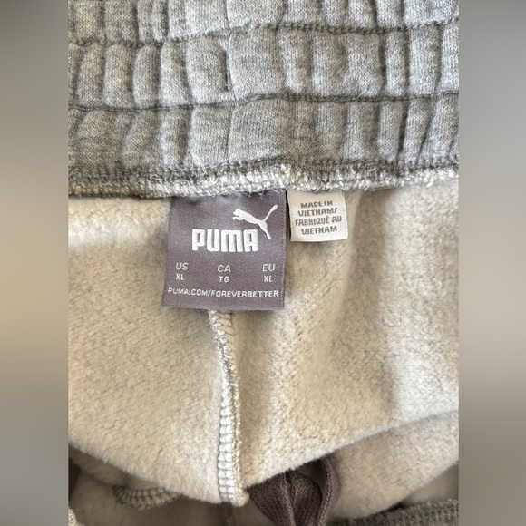 Puma Men's Size XL Shorts Big Logo Sports Relaxed Fit Gray Pockets - Picture 3 of 11